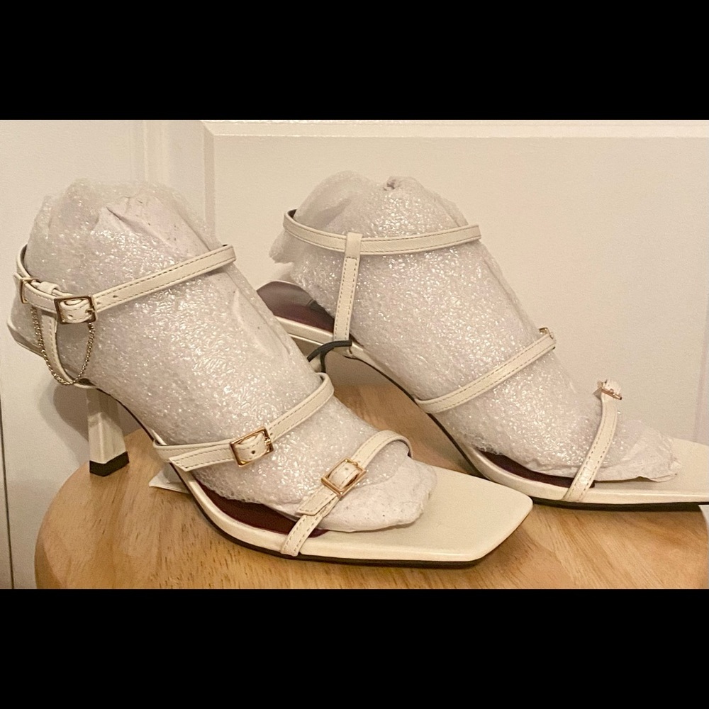 New Zara Multi Strap Kitten Heels!!